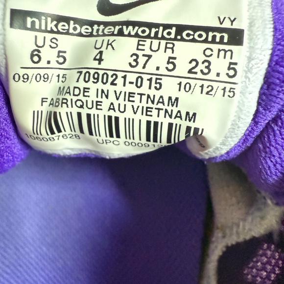 Nike Women's Flex Run 2015 Running Shoe Grey/Orange Size 6,5 - Picture 8 of 8